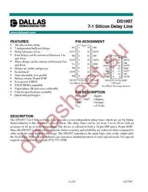 DS1007S-12/T&R datasheet  
